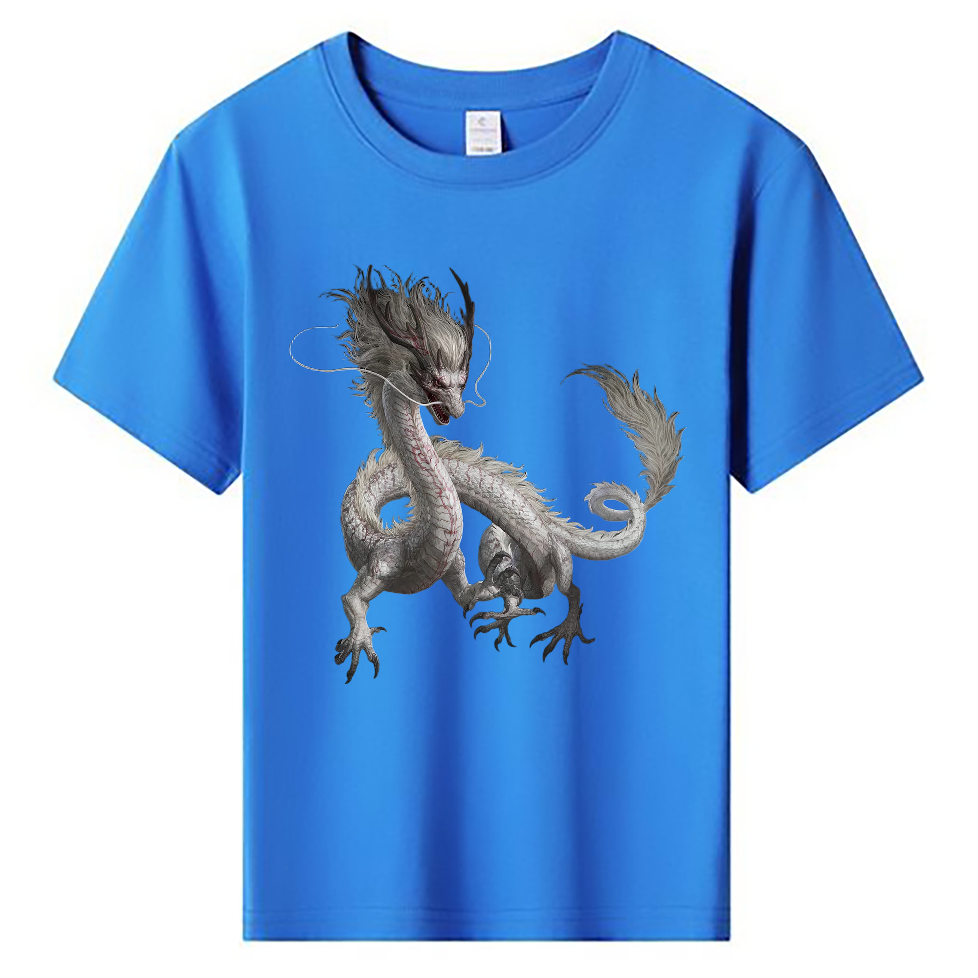 （画像用） Ne Zha 2 ナタ 魔童の大暴れ 綿100％キッズTシャツ（フロントプリント）